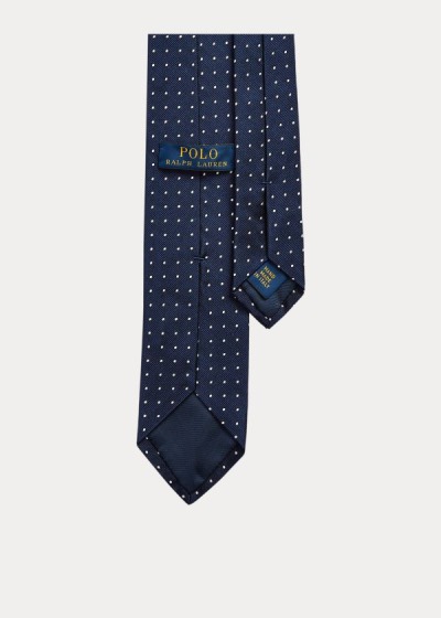 Men's Polo Ralph Lauren Dot Silk Repp Narrow Ties | 921603MWJ